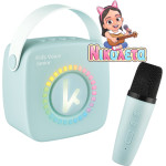 Kiddoboo Mini Karaoke Speaker & Mic Blue + Nikoletatv - (KBT3NTBLU)