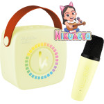 Kiddoboo Mini Karaoke Speaker & Mic Yellow + Nikoletatv - (KBT3NTYEL)