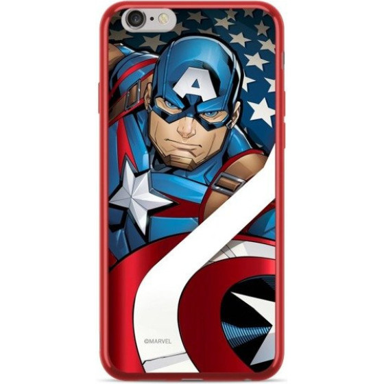 Disney Case Chrome Marvel Captain America 004 Iphone Xs Max RED