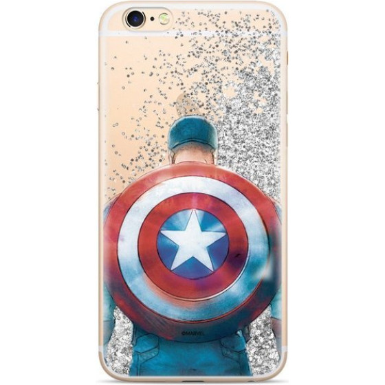 Disney Case Liquid Glitter Marvel Capitan America 002 Samsung Galaxy A20E