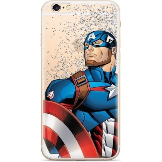 Disney Case Liquid Glitter Marvel Capitan America 011 Samsung Galaxy A10