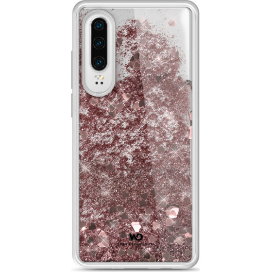 HAMA White Diamonds Sparkle Case Huawei P30 ROSE-Gold HEARTS