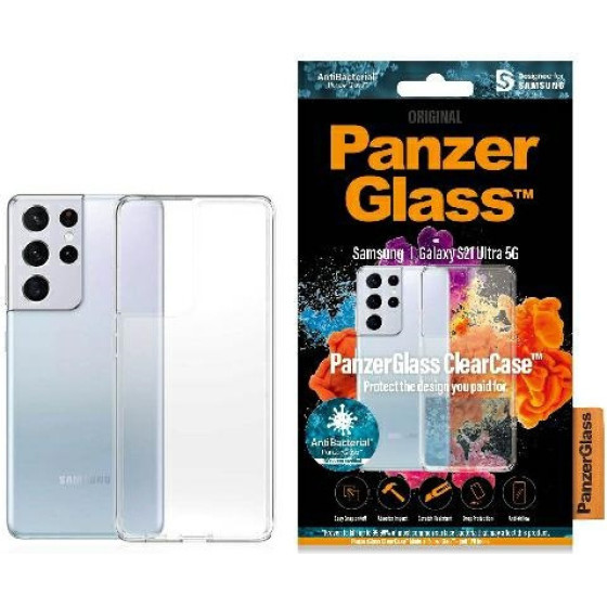 PanzerGlass Clear Case Samsung S21 Ultra Antibacterial TRANSPARENT