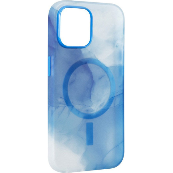 Puro Aqua Iphone 15 Pro Case With Magsafe - Blue