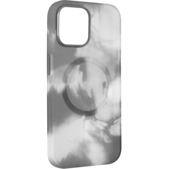 Puro Iphone 15 Pro Max Aqua Flexible Plastic Case - Magsafe Compatible - SILVEr