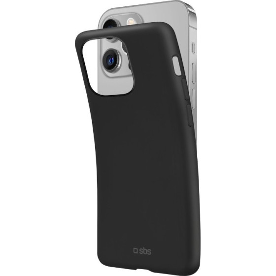 SBS Black Polo One Cover Semi-hard, Silk touch, For Iphone 13 Pro