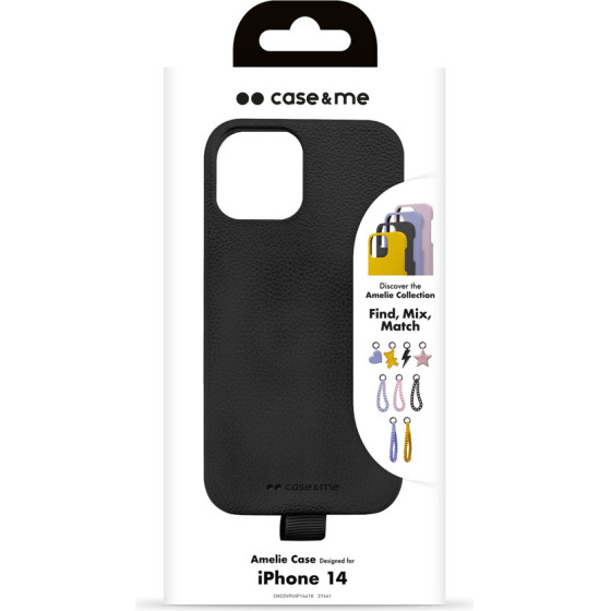 SBS Case & Me Amelie Cover In Leather Effect Material For Iphone 14- Black