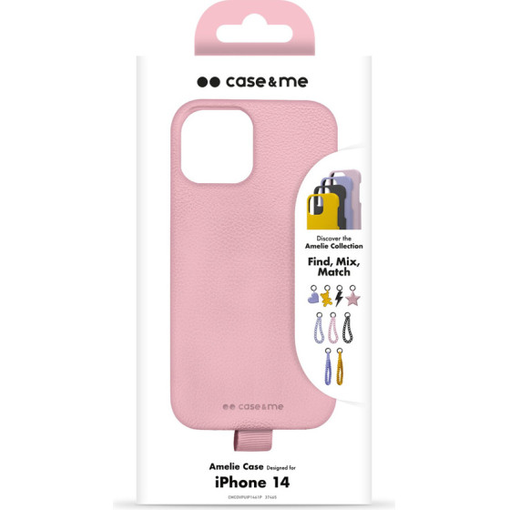 SBS Case & Me Amelie Cover In Leather Effect Material For Iphone 14- Pink