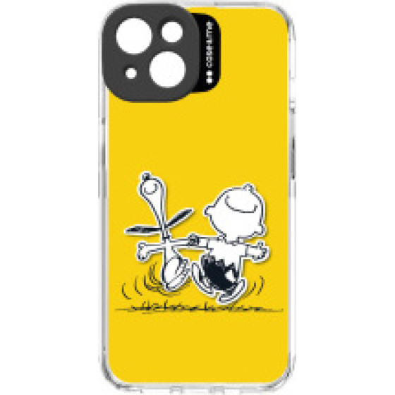 SBS Case Me Peanuts Case Iphone 14 With Camera Lens Protection Yellow backcover