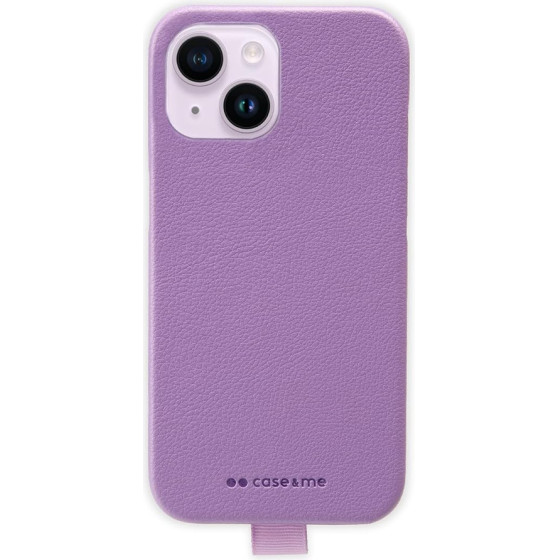 SBS case&Me Iphone 15 Case With Leather finish, Microfiber Interior purple
