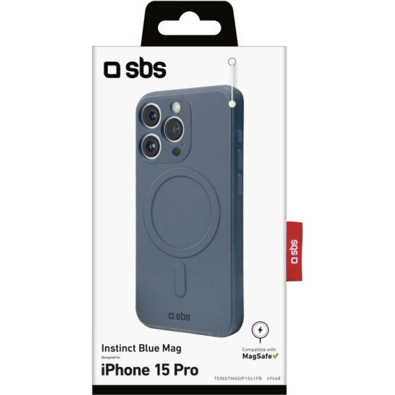 SBS Instinct Mag Case With Magsafe For Iphone 15 Pro Blue