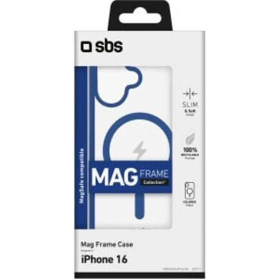 SBS Mag Frame Iphone 16 Case With Magsafe - Blue