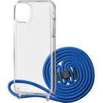 SBS Necklace Case Blue With Coloured strap, For Iphone 12/12 Pro