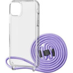 SBS Necklace Case Lilac With Coloured strap, For Iphone 12/12 Pro
