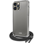 SBS Transparent Cover With Coloured Neck Strap For Iphone 13 Pro