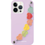 SBS Violet Love String Case Cover For Iphone 13 With Heart chain