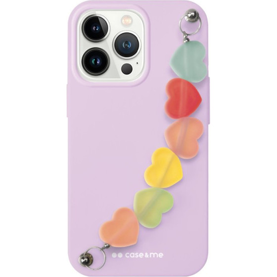 SBS Violet Love String Case Cover For Iphone 13 With Heart chain