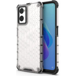 Hurtel Honeycomb Case Armored Cover With Gel Frame Oppo A76 / Oppo A36 / Realme 9i Transparent 9145576257210 - (Honeycomb Realme 9i/ Oppo A36/A76 Transparent)