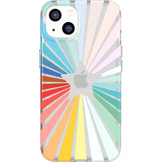 Tech 21 T21-9352 Evoart For Iphone 13 Pro - Rainbow Sunburst