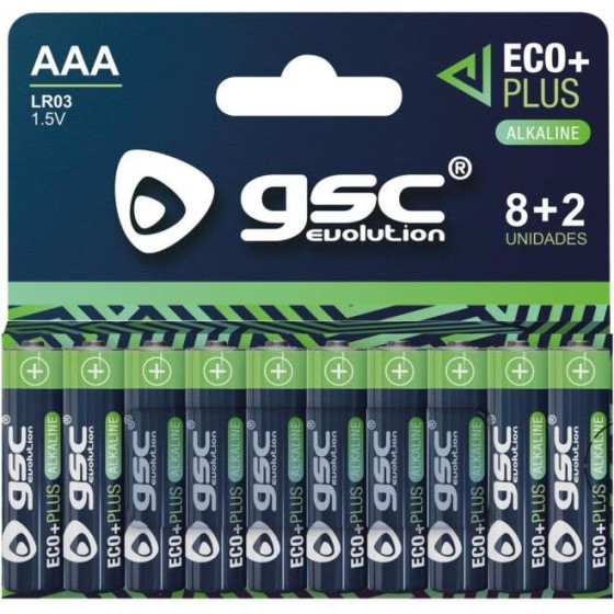 GSC �������� Alkaline Ecoplus Aaa LR03 (10 ���.) - (106000054)