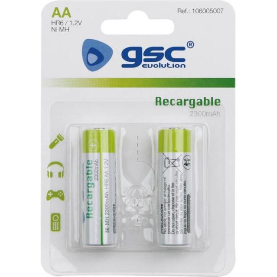 GSC �������� ���������������� Evolution Aa 2300mAh HR06 1.2V (2 ���.) - (106005007)
