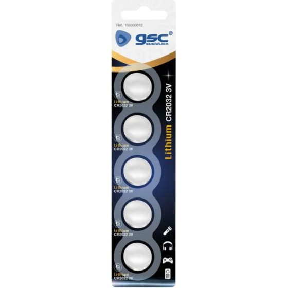 GSC Lithium Button Cells CR2032 (5 ���.) - (106000012)