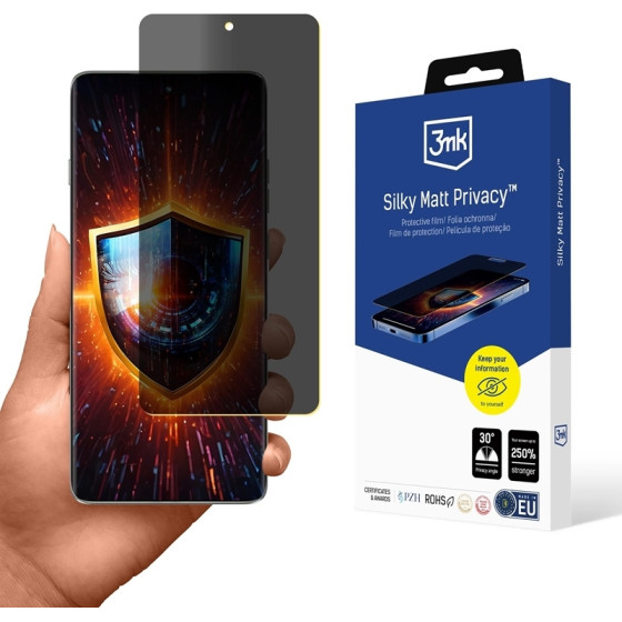 3MK Silky Matt Privacy - Matte Privacy Film For Motorola Edge 60 Pro - (3MK_5903108662277)