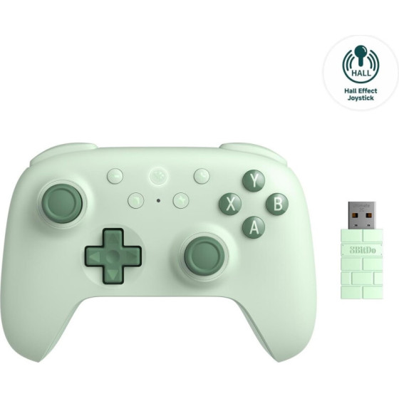 8BitDo Ultimate 2C Wireless B� and 2.4Ghz Pad Green (RET00470) ����������� ������� �� PC & Android �� 1000 Hz Polling Rate