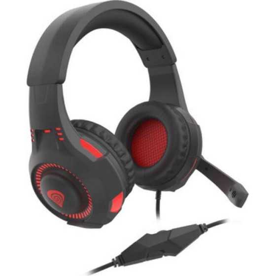 GENESIS Gaming Headset Radon 210 7.1 With Microphone Black Red Usb - (NSG-1992)