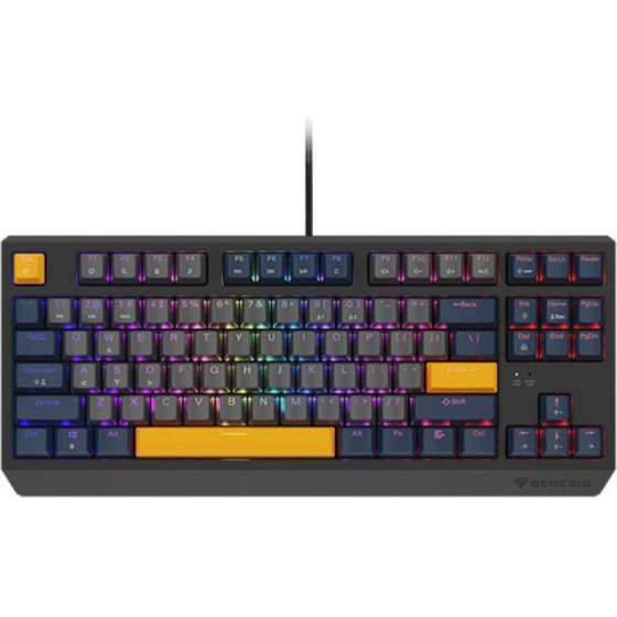GENESIS Gaming Keyboard Thor 230 Tkl Naval Blue Negative Us Rgb Mechanical Outemu Panda - (NKG-2164)