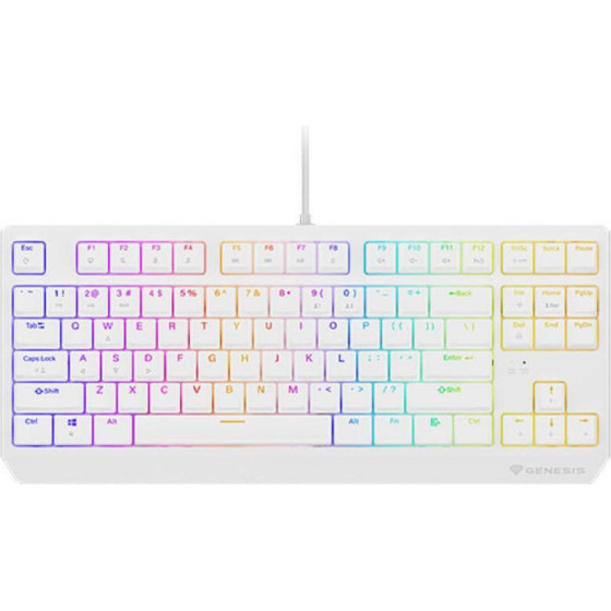 GENESIS Gaming Keyboard Thor 230 Tkl Us Rgb Mechanical Outemu Brown White Hot Swap - (NKG-2080)