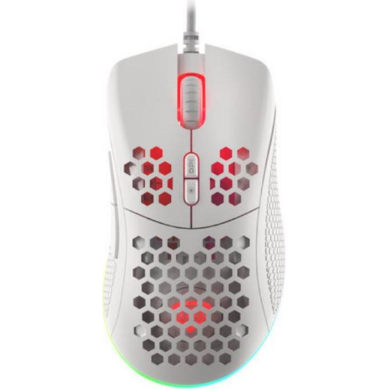 GENESIS Gaming Mouse Krypton 555 8000DPI, RGB, White Software - (NMG-1840)
