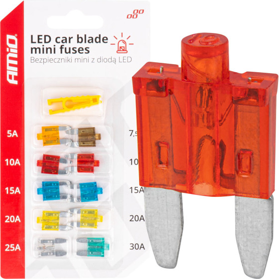 AMiO ��������� Mini Blade (����������) & �������� ��������� ������� (5A/10A/15A/ 20A/25A) -10 ���. - (04340)