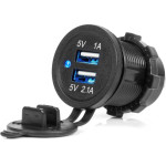 AMiO ����� �� 2 ����� Usb ��� ������ ����� 12/24V 3.1A ��������� �� ���� Led ��� �������� - 1 ���. - (04216)