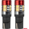 AMiO �������� Led T10 W5W 12V/24V Led CAN-Bus 9xSmd 3030 ����� ��� 5.500K (�� ����� �������-�����) - 2 ���. - (04242)