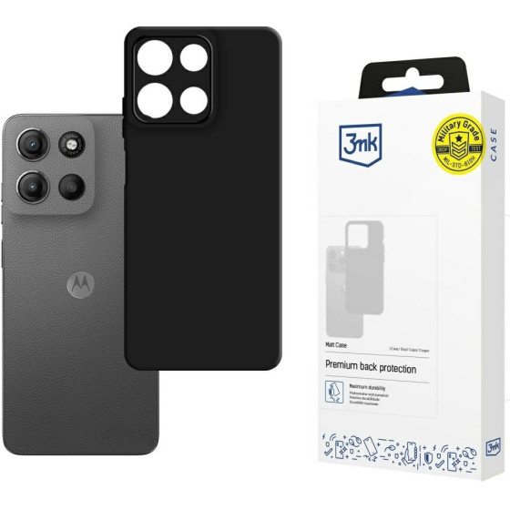 3MK Etui Matt Case Do Motorola Moto G15 / G15 Power czarny