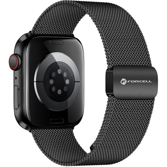 FORCELL F-Design FA14 Magnetic Stainless Steel Strap For Apple Watch 38 / 40 / 41 Mm black