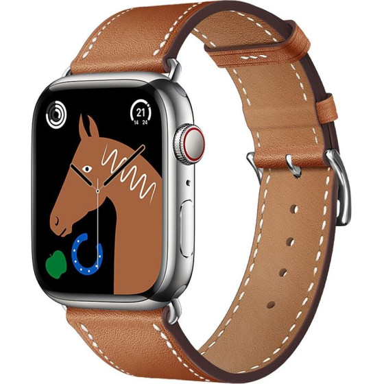 FORCELL F-Design FA20 Magnetic Eco Leather Strap For Apple Watch 38 / 40 / 41 Mm brown