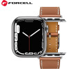 FORCELL F-Design FA20 Magnetic Eco Leather Strap For Apple Watch 42 / 44 / 45 / 49 Mm brown