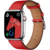 FORCELL F-Design FA20 Magnetic Eco Leather Strap For Apple Watch 42 / 44 / 45 / 49 Mm red