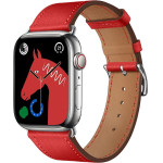 FORCELL F-Design FA20 Magnetic Eco Leather Strap For Apple Watch 42 / 44 / 45 / 49 Mm red