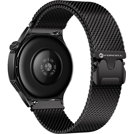 FORCELL F-Design FS10 Stailess Steel Strap For Samsung Watch 20 Mm black