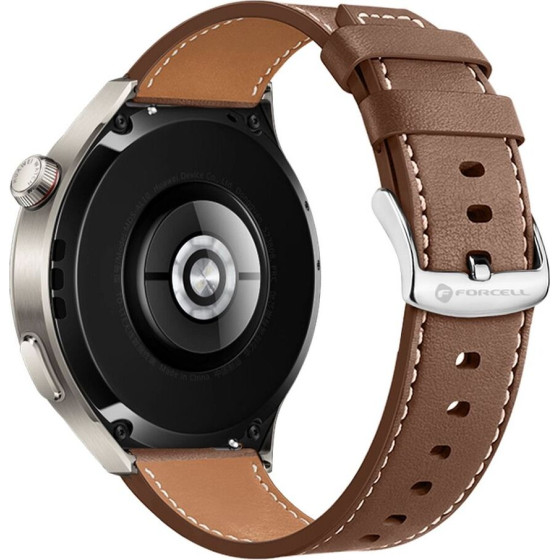FORCELL F-Design FS21 Eco Leather Strap For Samsung Watch 22 Mm brown