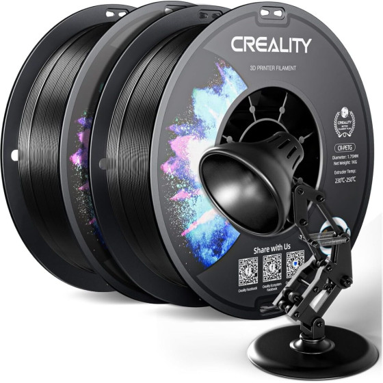 Creality CR-Petg Value Pack 2kg - 2x Black 3D Printer Filament - (3301030135)