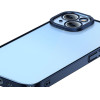 Baseus Glitter Transparent Case And Tempered Glass Set For Iphone 14 (blue)