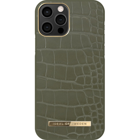 Ideal Of Sweden IDACAW21-I2061-327 Iphone 12/12 Pro Case Khaki CROCO