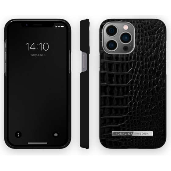 Ideal Of Sweden IDACSS21-I2167-306 Iphone 13 Pro Max Neo Noir Croco SILVER