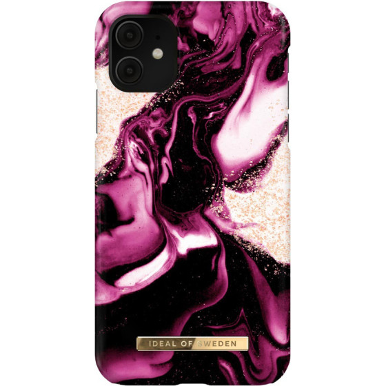 Ideal Of Sweden IDFCAW21-I1961-319 Iphone 11 Case Golden Ruby MARBLE
