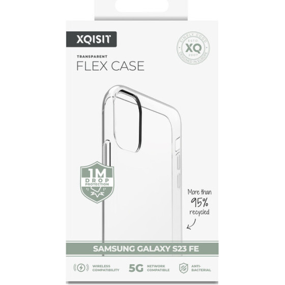 Xqisit Np Flex Case Anti Bac, Recycled For Galaxy S23 Fe clear