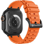 FORCELL F-Design FA06 Silicone Strap For Apple Watch 42 / 44 / 45 / 49 Mm orange
